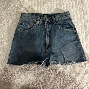 BDG dark wash denim shorts
